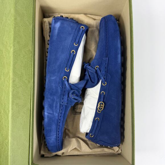 Gucci Suede Horsebit Driver Loafer - Men’s 12.5 - Picture 2 of 8